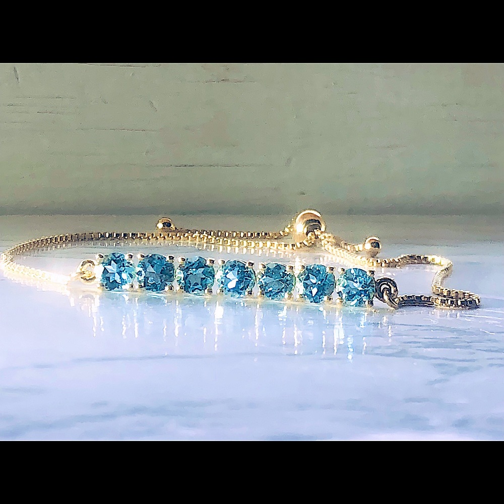 Marambaia Topaz Bolo Bracelet set in 14k Vermeil Gold